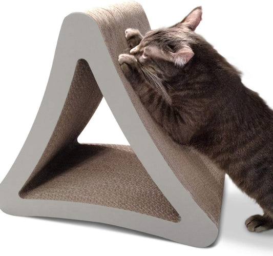 3-Sided Vertical Cat Scratching Post - Dimensions: 18" x 10.5" x 15.9"